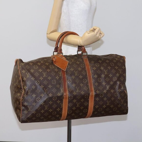 LOUIS VUITTON Monogram Keepall 55 Boston Bag - Picture 14 of 16